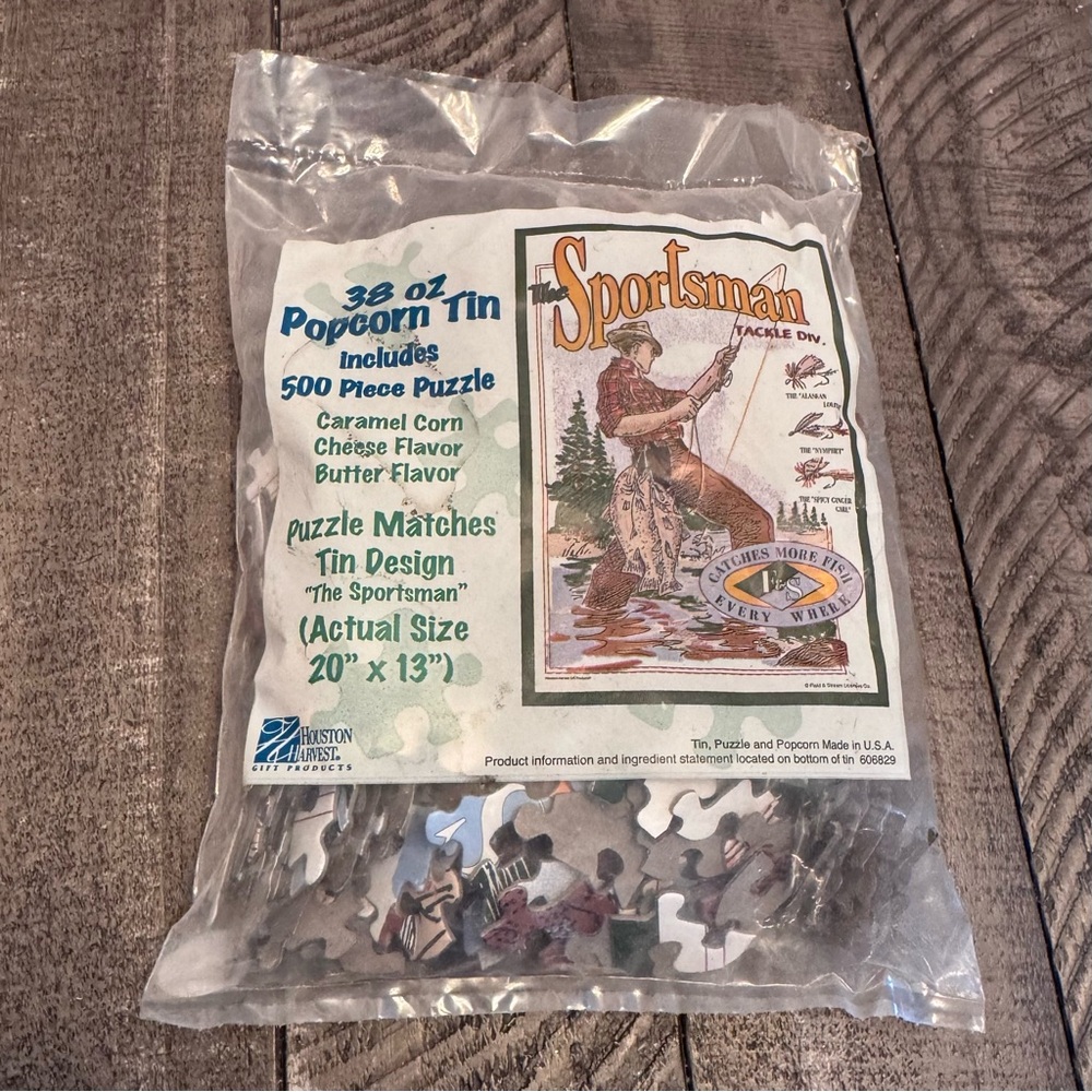 The Sportsman 500 Jigsaw Piece Puzzle Outdoor Fishing New Sealed Bag‎